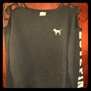 Victoria’s Secret Pink Strappy Shoulder Sweater